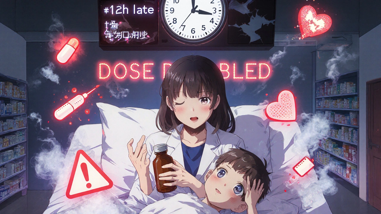 Wie Sie verpasste Kindermedikamentendosen sicher handhaben