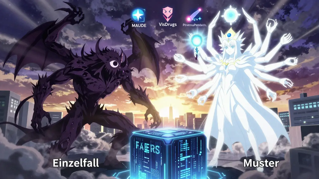 Ein Kampf zwischen Einzelfall und Muster über einer Datenbank, mit alternativen Tools als Verbündete.